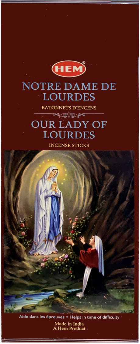 Incenso hem Madonna di Lourdes hexa 20g