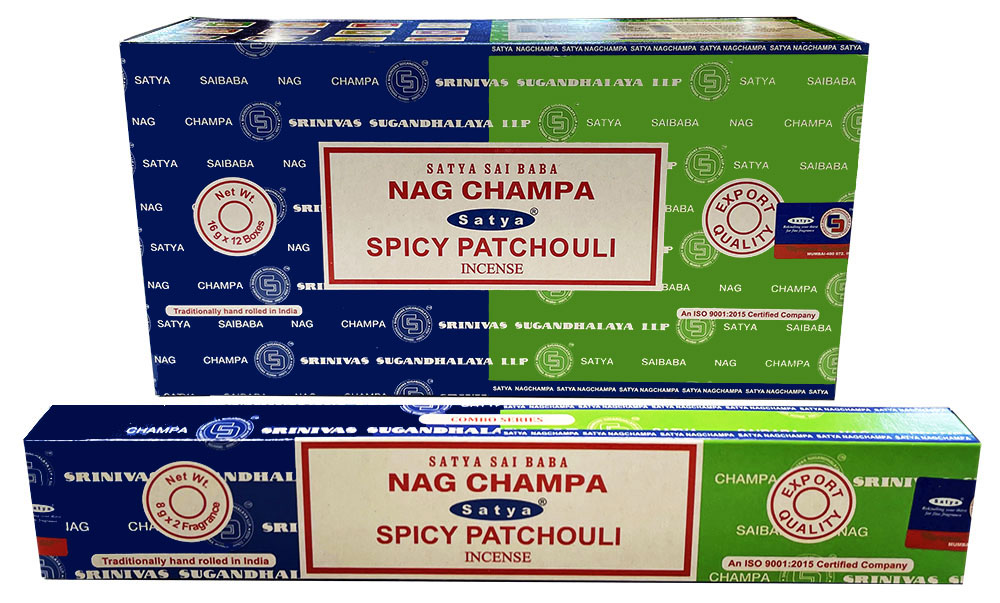 Incenso Satya Nag Champa & Spicy Patchouli 15g