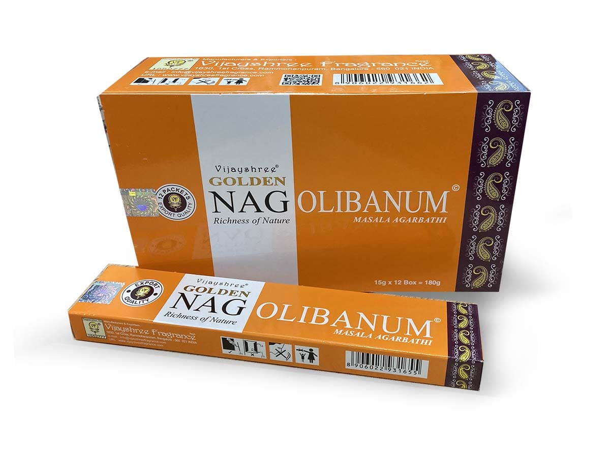 Incenso Vijayshree Golden Nag Olibano 15g