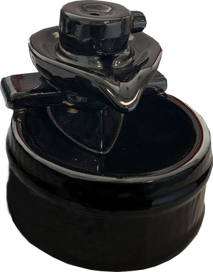 Porta incenso backflow ceramica Fontana 14cm