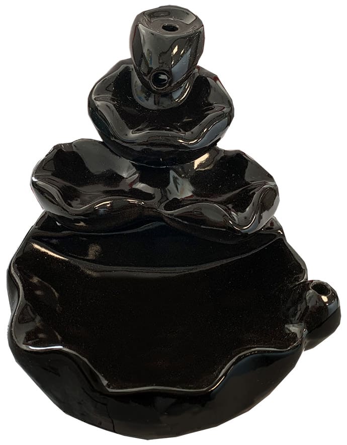 Porta incenso backflow ceramica Waterfalls 14cm