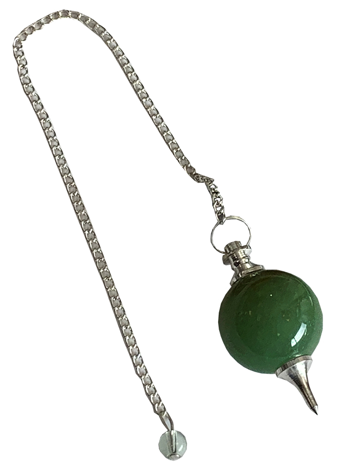 Pendolo sfera Giada Verde 4cm