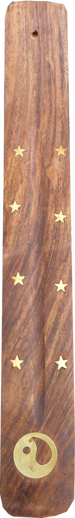 Porta incenso legno sci ying yang x10