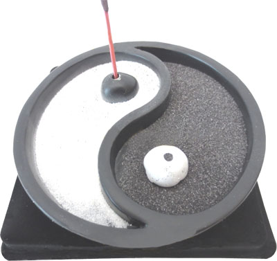 Porte encens ying yang 9,50 cm