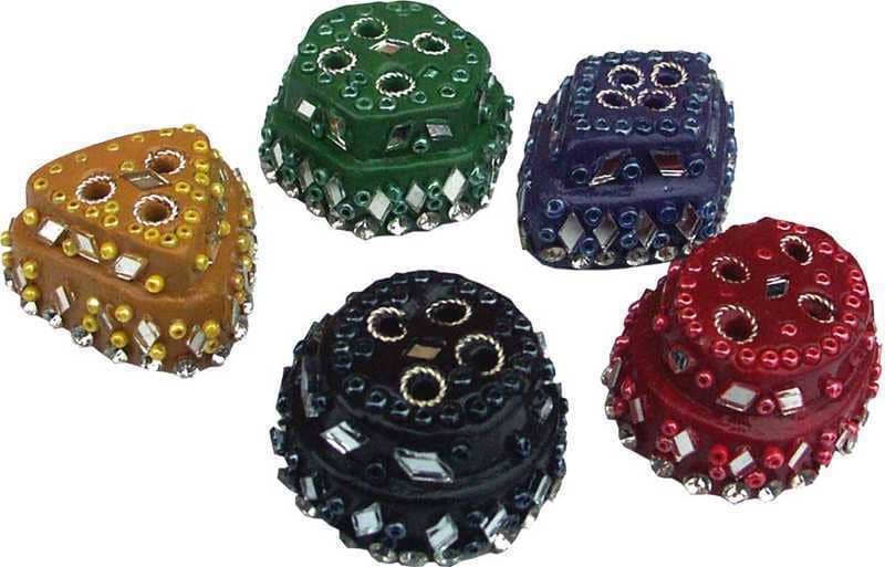 Set di 24 mini porta incenso a specchio