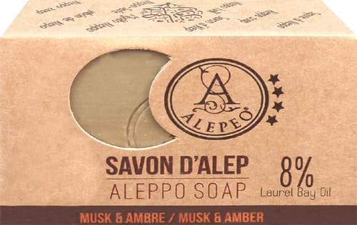 incenso ad sapone di Aleppo al muschio e ambra 8% 100 g