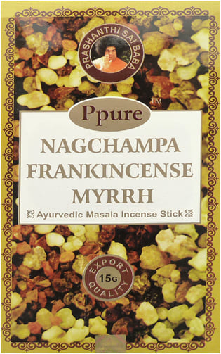 Incenso Ppure nagchampa frankincense myrrh incenso 15g