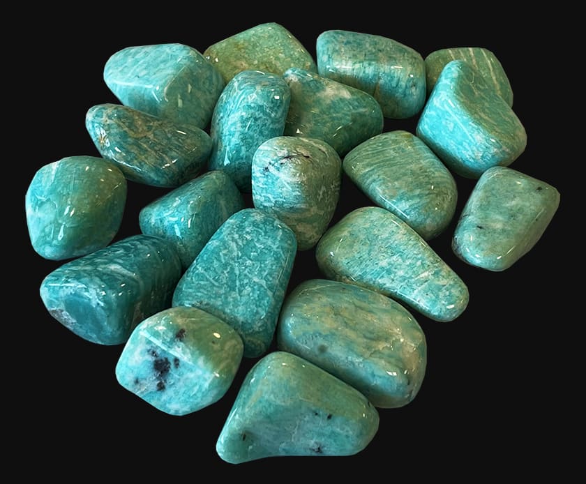 Pietre barilate Amazonite Namibia A 2-3cm 250g