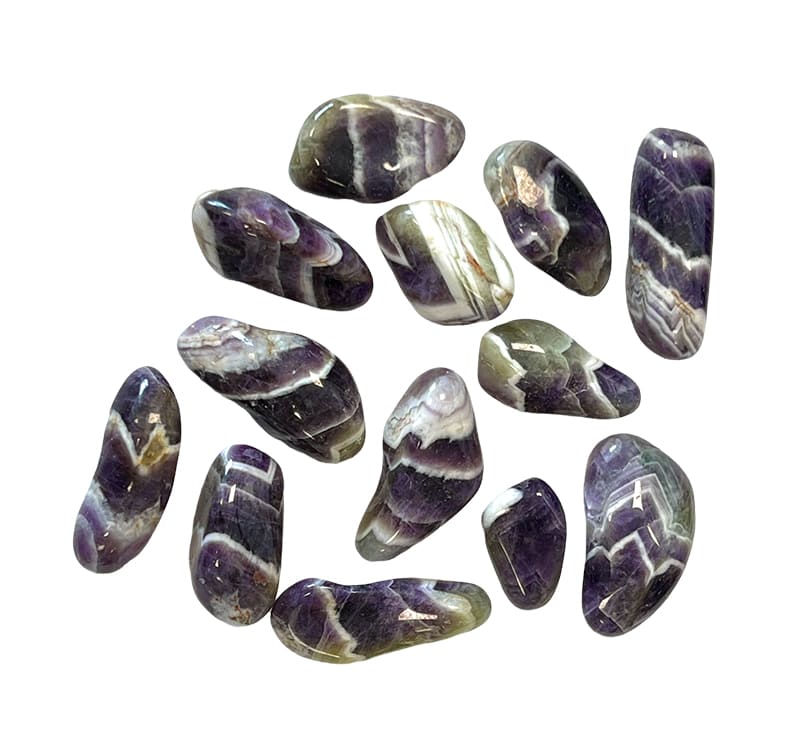 Pietre barilate Ametista Rainbow Zebra Zambia A da 250g
