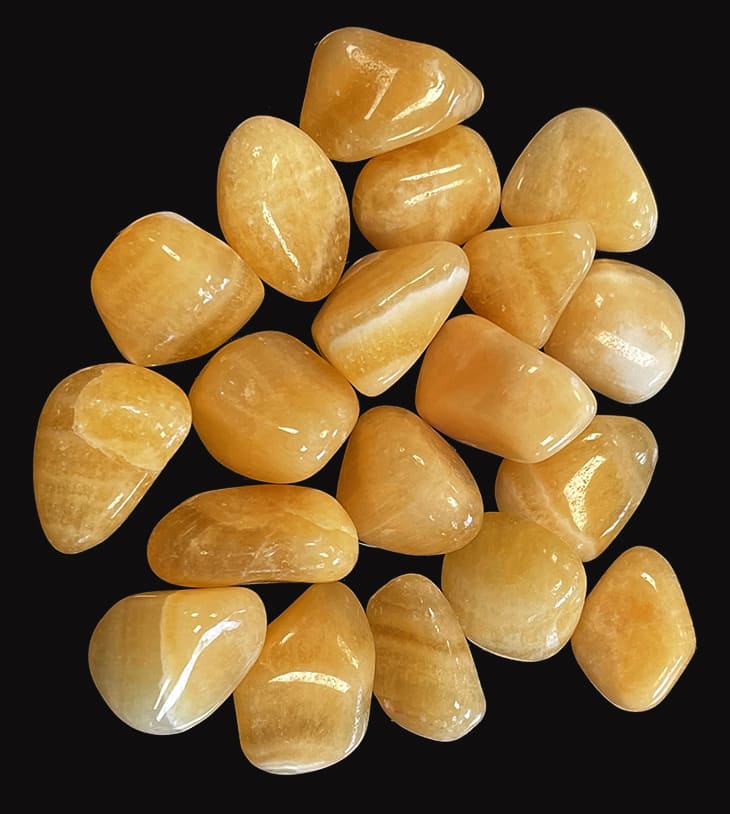 Pietre barilate Calcita Arancione A 250g