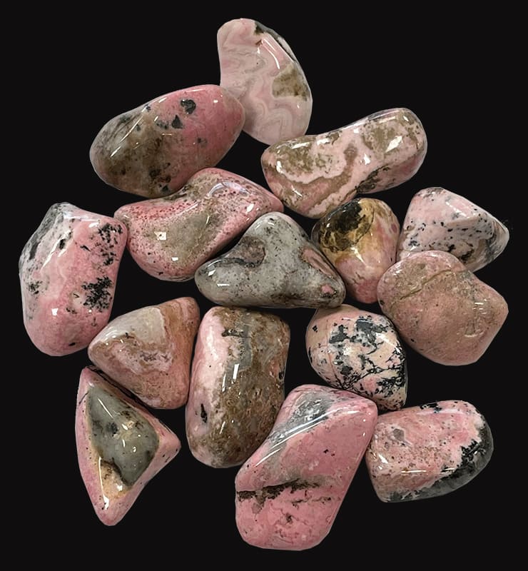 Pietre barilate Rhodonite AB da 250g