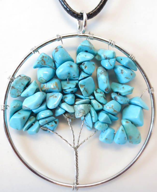 Collana Turchese Albero della Vita 5 cm