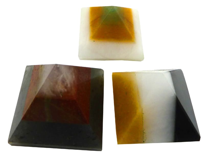 Piramide di agata multicolore 2,5 cm