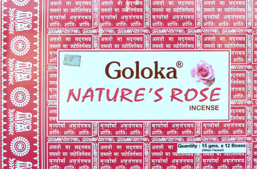 Incenso goloka nature's rose masala 15g
