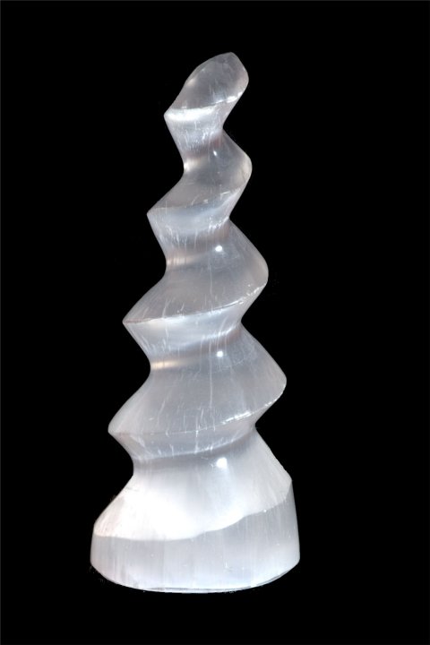 Bastoncino a spirale di selenite 180g