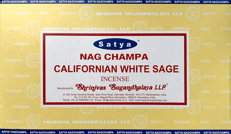 Incenso Satya Californian White Sage 15g