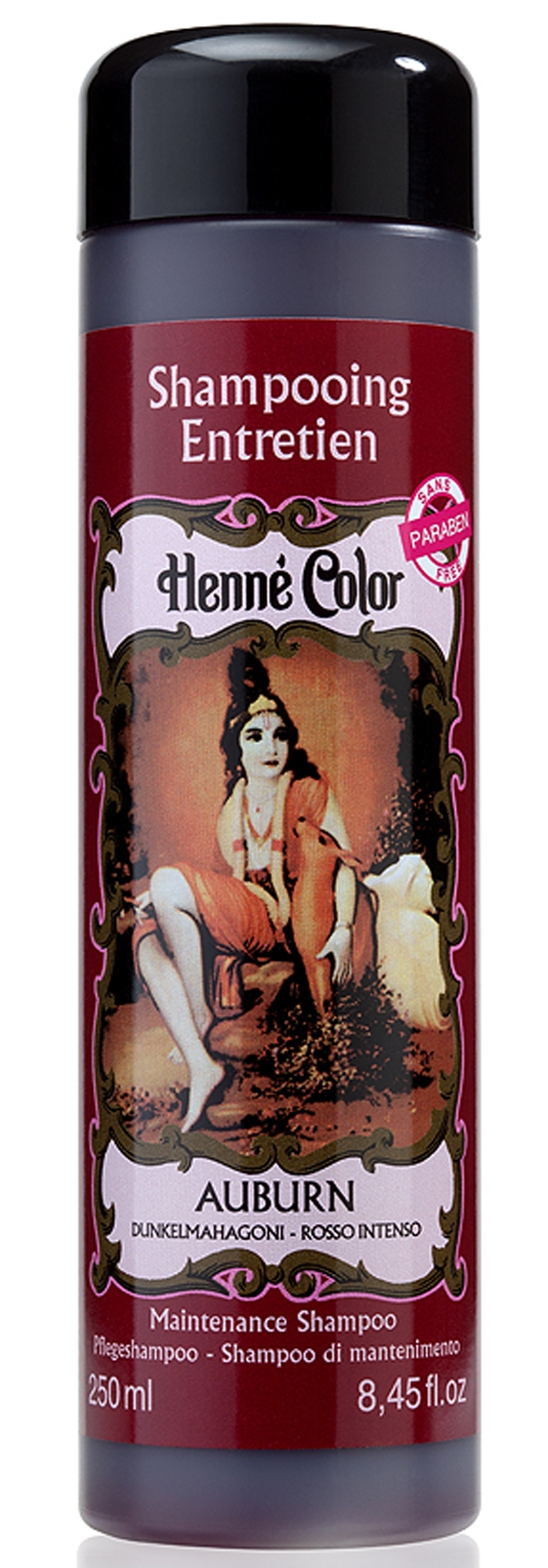 Confezione da 3 shampoo di manutenzione Henna Color ramato 250ml