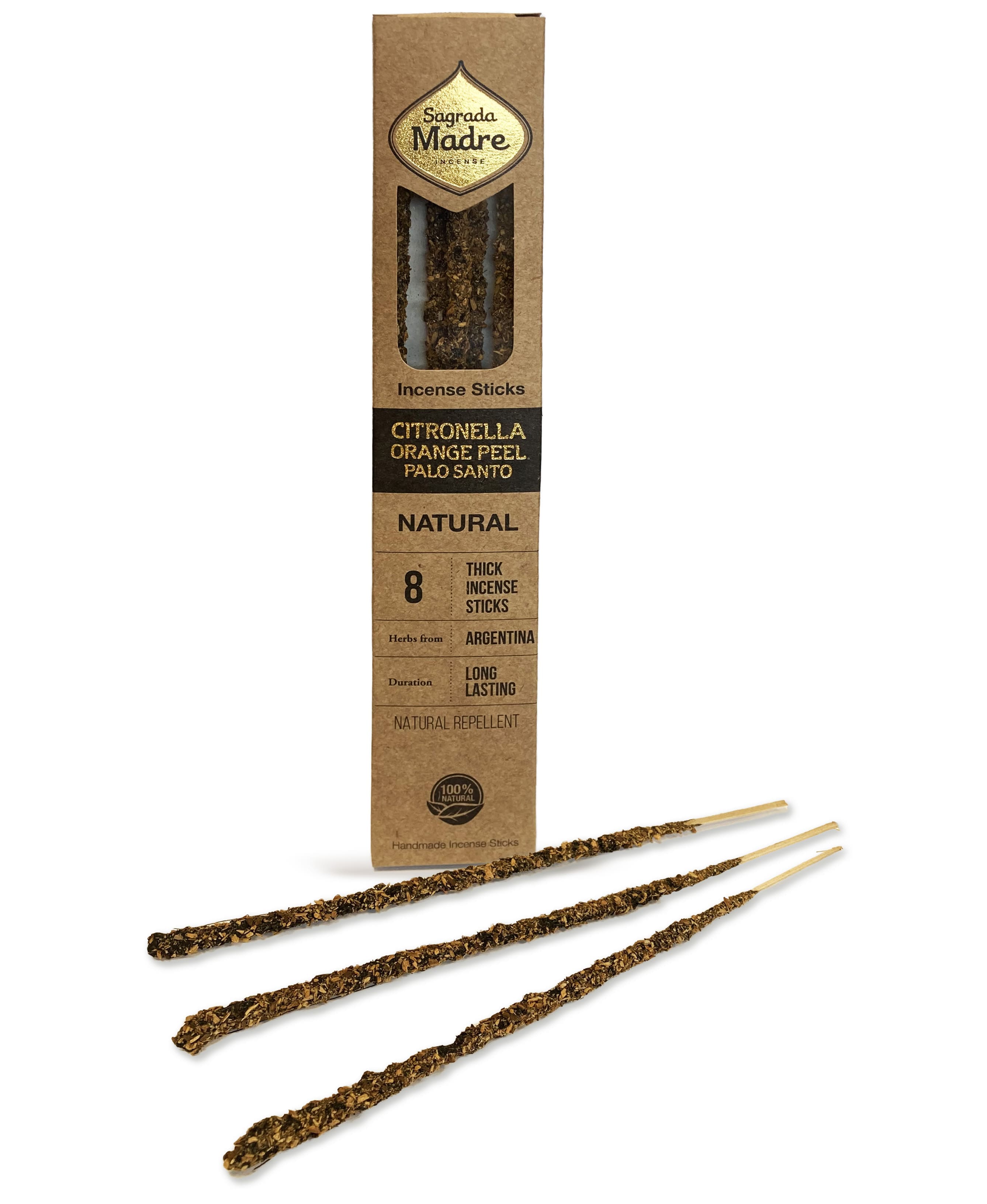 Sagrada Madre - Incenso Naturale Citronella Arancio Palo Santo