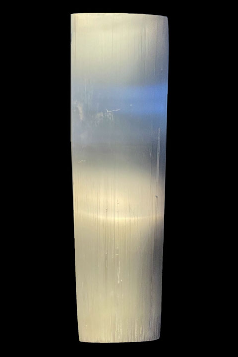 Lampada in selenite, rettangolare, 25 cm, 3 kg