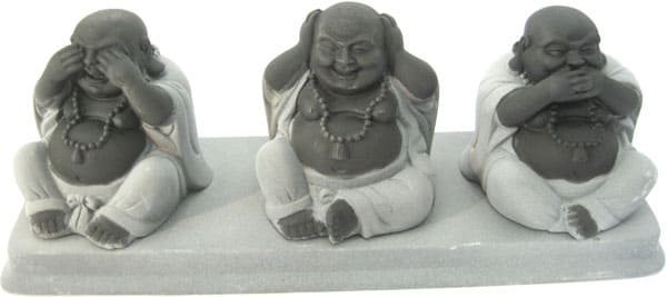 Budda di saggezza su vassoio 20 cm