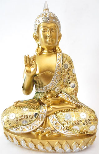 Thai Buddha oro con collana 22cm