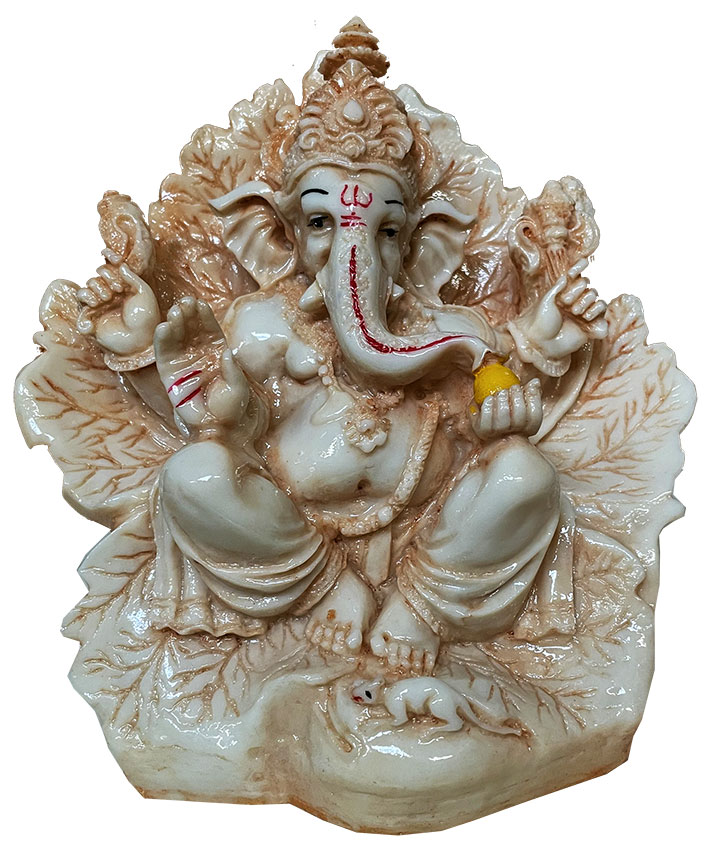 Ganesha resina Beige 17cm