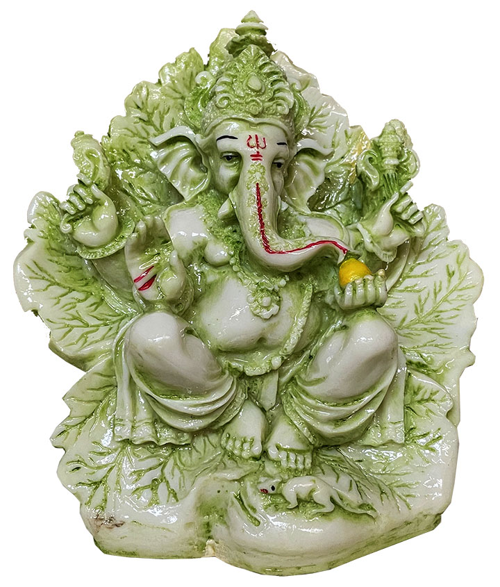 Ganesha resina Verde 17cm
