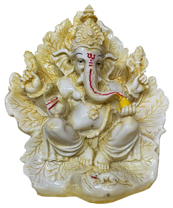 Ganesha resina Giallo 17cm