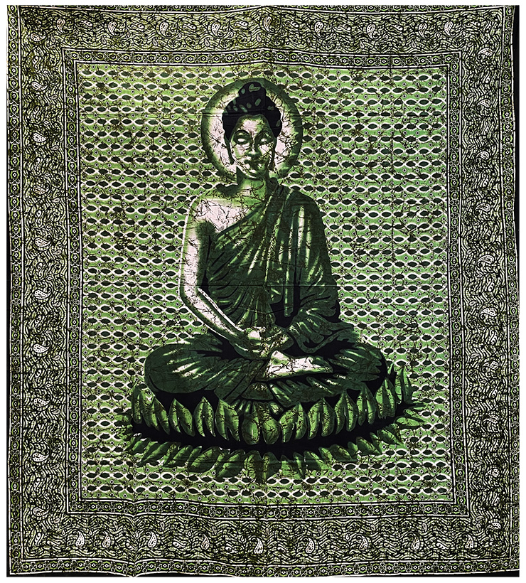 Attaccatura di Parete Verde Buddha
