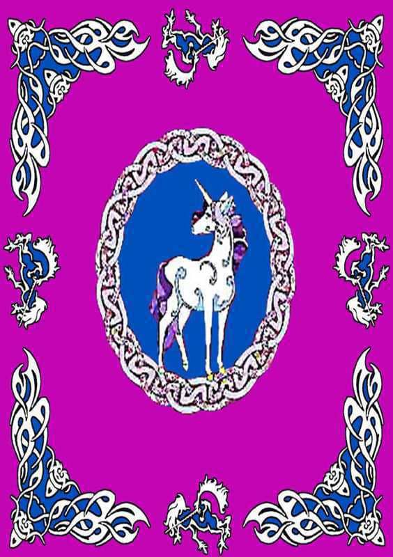 incenso ad Arazzo Arabesk unicorno rosso
