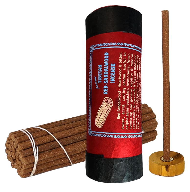 Incenso Naturale Tibetano Legno di Sandalo Rosso 35g