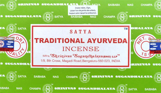 Incenso satya traditional ayurveda 15g