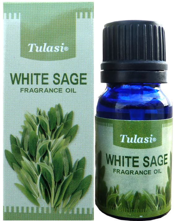 Olio profumato di tulasi salvia bianca 10ml x 12