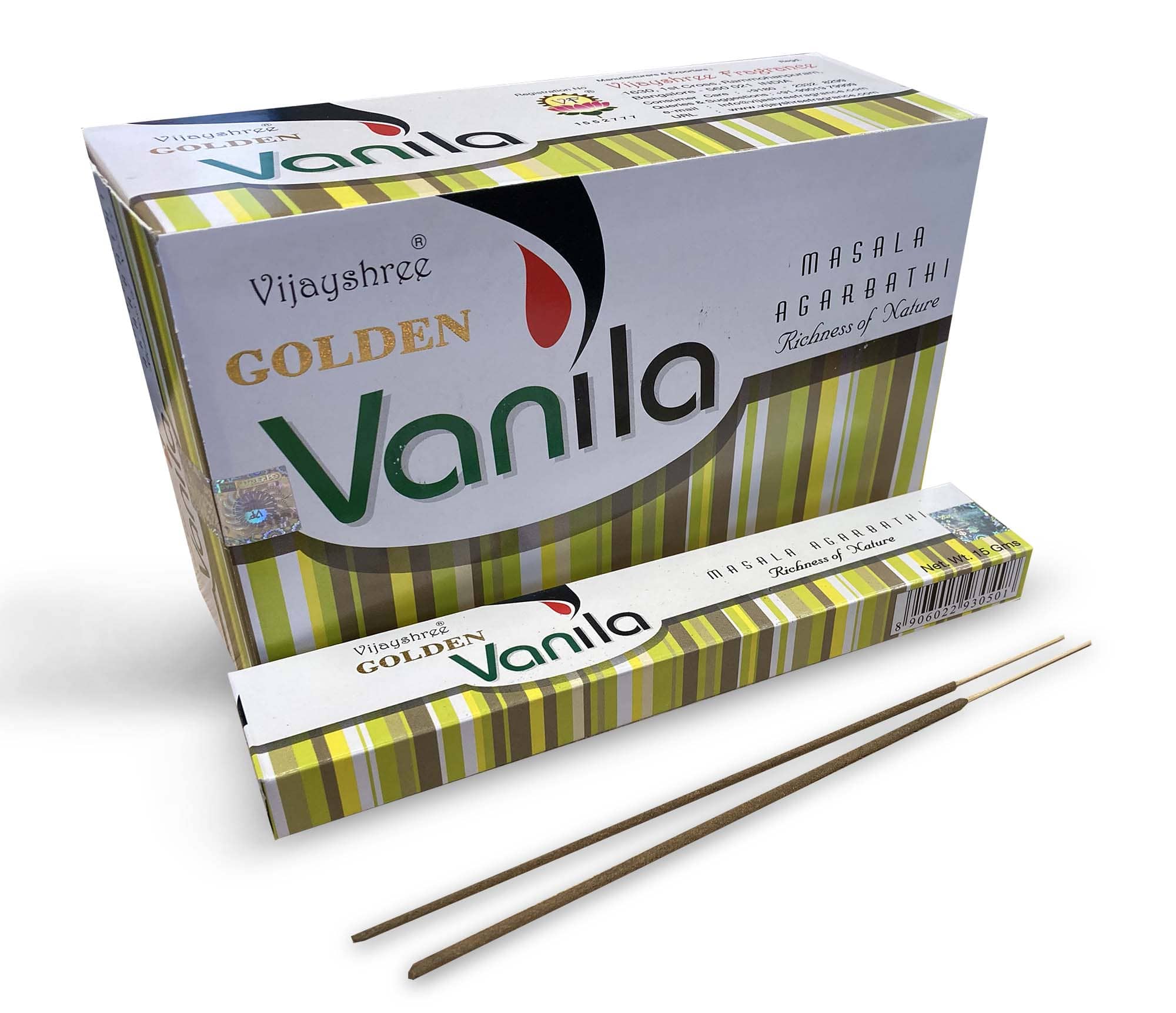 Incenso vijayshree golden vanila 15g