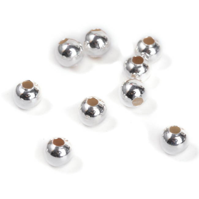 Ciondoli in argento 925 con palline di 4 mm x 10