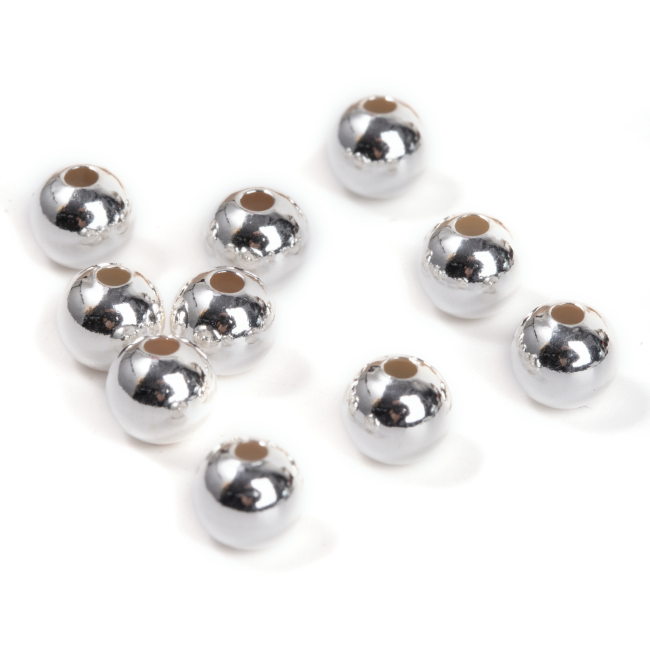 Ciondoli in argento 925 con sfere, 6 mm x 10