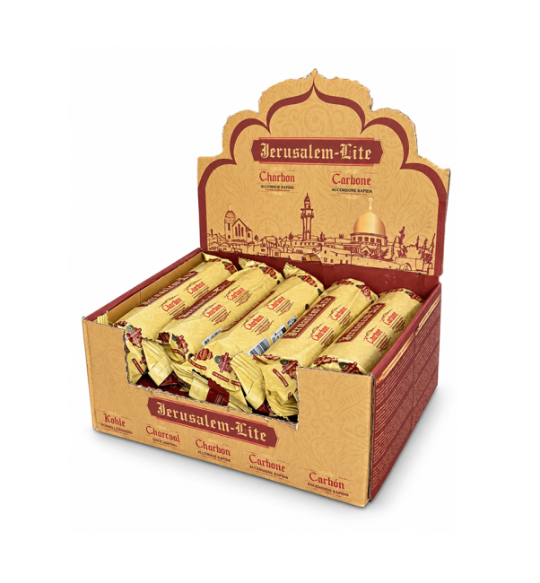 incenso ad Carboncini Jerusalem Lite Qualità Superiore 33 mm – 100 Pastiglie|it