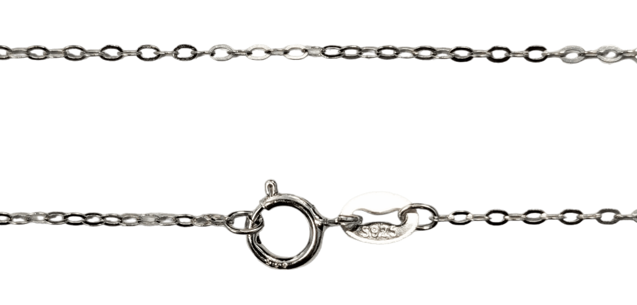 incenso ad Collana a catena in argento 925 regolabile Maglia ovale catena 45 cm|it