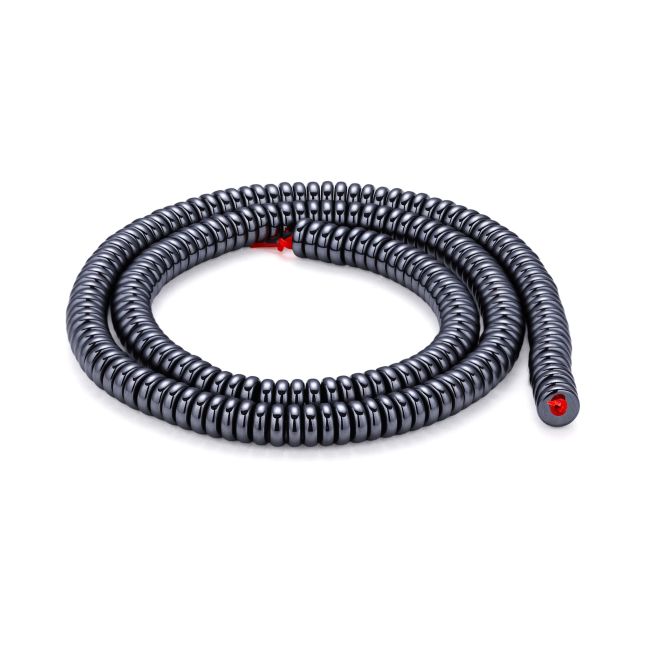 Perline distanziatrici in ematite argentata – 6×2 mm