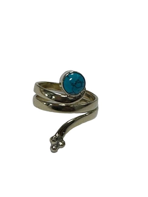 Anello fiore della vita regolabile in bronzo