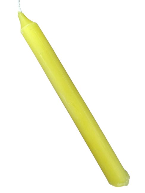 Candele Goloka Massa Colorata Giallo 13cm 20pz