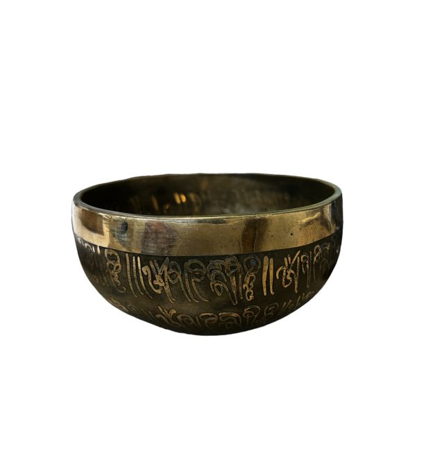 incenso ad Ciotola tibetana con intagli - Chakra - 12cm|it