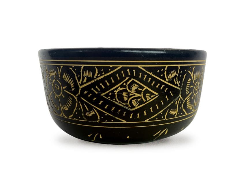incenso ad Campana tibetana in alluminio con incisioni - 16cm|it