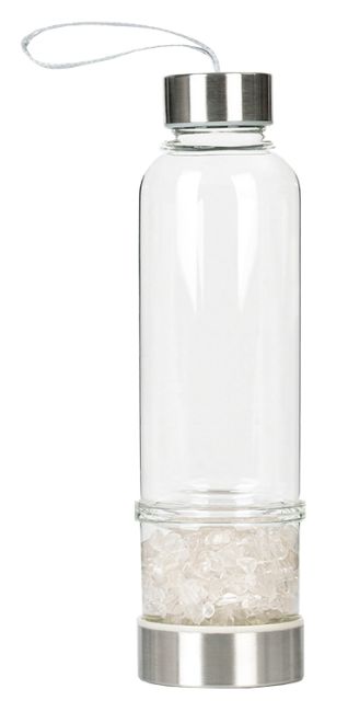 Bottiglia con cristalli Cristallo di rocca
