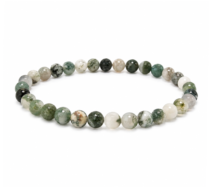 Bracciale Agata Albero Qualità A perle 6mm