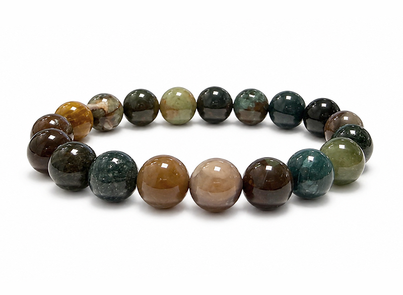 Bracciale in Agata Indiana A perle 10mm