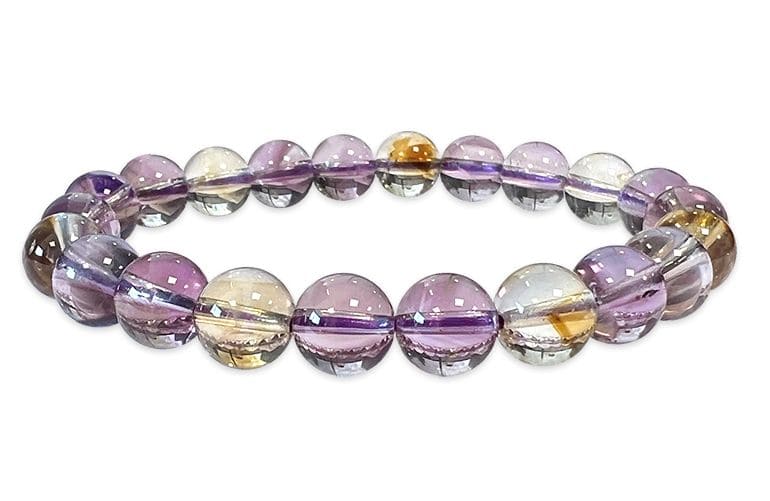Bracciale Ametrina AAA perle 8mm
