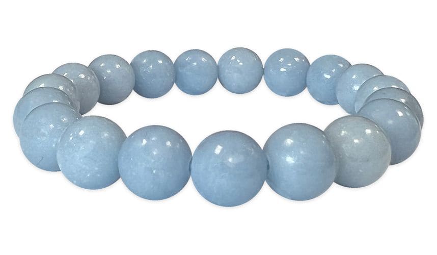 Bracciale Angelite A perles 10mm