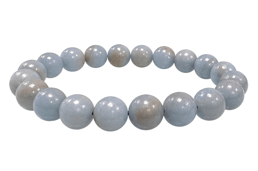 Bracciale Angelite A perles 10mm