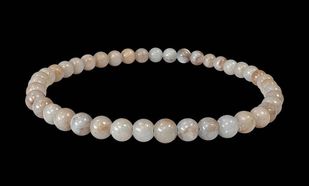 Bracciale con perle di angelite 4-5mm